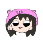動物のかぶりもの女の子たち（個別スタンプ：4）