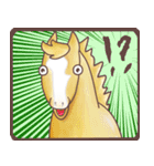 ちびうま♪〜自由な馬のすたんぷ〜（個別スタンプ：4）