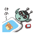 コロナと戦う宇宙人の日々（個別スタンプ：16）