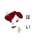 脱力ワンレンガール（個別スタンプ：8）