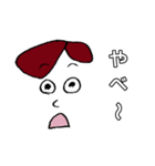 脱力ワンレンガール（個別スタンプ：9）