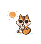 オレンジリス（個別スタンプ：19）