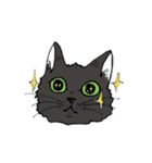 黒猫ジョナサンのスタンプ 1（個別スタンプ：1）