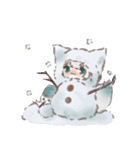 はいいろきつね。〈季節編〉（個別スタンプ：11）