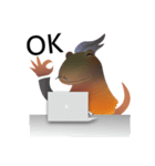 アール傘トカゲ（個別スタンプ：6）