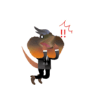 アール傘トカゲ（個別スタンプ：17）