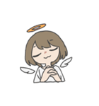 無地ガール（個別スタンプ：9）