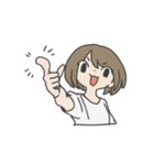 無地ガール（個別スタンプ：10）