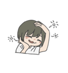 無地ガール（個別スタンプ：15）