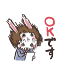 仕事でつかえる♡うさぶっしゅ（個別スタンプ：2）