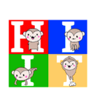 もっサル。3(ジム・がんばってルネ編)（個別スタンプ：5）