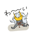 乱髪兜くんの生活（個別スタンプ：1）