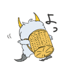乱髪兜くんの生活（個別スタンプ：7）