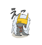 乱髪兜くんの生活（個別スタンプ：8）