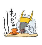 乱髪兜くんの生活（個別スタンプ：18）