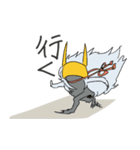 乱髪兜くんの生活（個別スタンプ：22）