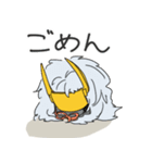 乱髪兜くんの生活（個別スタンプ：24）