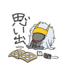 乱髪兜くんの生活（個別スタンプ：25）