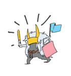 乱髪兜くんの生活（個別スタンプ：27）