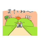 乱髪兜くんの生活（個別スタンプ：33）