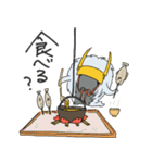 乱髪兜くんの生活（個別スタンプ：34）