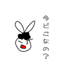 線ウサギ(おかんバージョン)（個別スタンプ：13）
