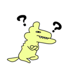 絶滅寸前⁈しゃくれワニいぬ（個別スタンプ：7）