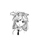 シロクロな娘。（個別スタンプ：3）