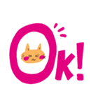 いつも笑顔の猫 4月（個別スタンプ：1）