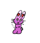 ラブリーうさぎちゃん（個別スタンプ：3）