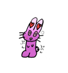 ラブリーうさぎちゃん（個別スタンプ：4）