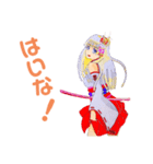 頑張る巫女お姉さん  5（個別スタンプ：1）