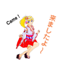 頑張る巫女お姉さん  5（個別スタンプ：2）