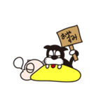 赤ちゃんとハチワレ（個別スタンプ：3）