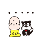 赤ちゃんとハチワレ（個別スタンプ：5）