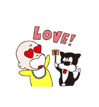 赤ちゃんとハチワレ（個別スタンプ：7）