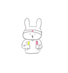 金髪きのこと愉快なうさぎさんのスタンプ（個別スタンプ：8）