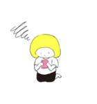 金髪きのこと愉快なうさぎさんのスタンプ（個別スタンプ：9）