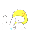 金髪きのこと愉快なうさぎさんのスタンプ（個別スタンプ：11）