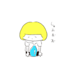 金髪きのこと愉快なうさぎさんのスタンプ（個別スタンプ：15）