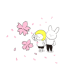 金髪きのこと愉快なうさぎさんのスタンプ（個別スタンプ：31）