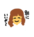 女の子が喋る（個別スタンプ：9）