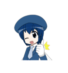 魚っ娘（さかなっこ）〜トビウオ編〜（個別スタンプ：1）