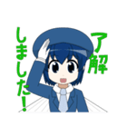 魚っ娘（さかなっこ）〜トビウオ編〜（個別スタンプ：3）