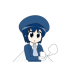 魚っ娘（さかなっこ）〜トビウオ編〜（個別スタンプ：15）