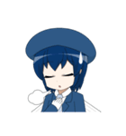 魚っ娘（さかなっこ）〜トビウオ編〜（個別スタンプ：17）