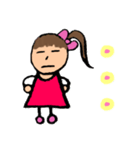 お絵かき風の女の子（個別スタンプ：9）