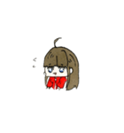 女の子の 日常会話（個別スタンプ：3）