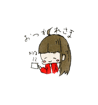 女の子の 日常会話（個別スタンプ：4）