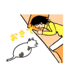 とある日の猫（個別スタンプ：1）